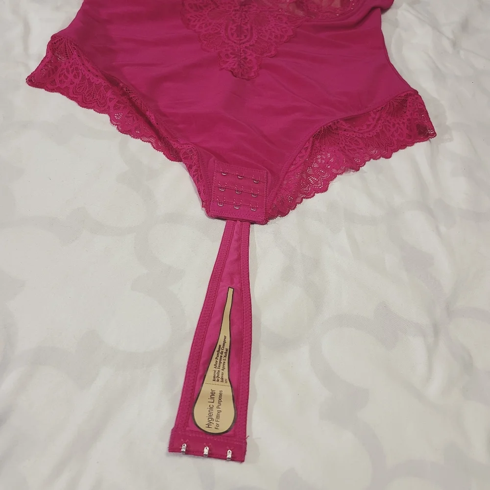 Popilush Shapewear Bodysuit Lace Corset Tops Tummy Control Bodysuit NWT‎ XL